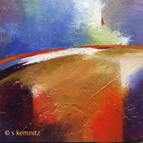 above by contemporary abstract artist Sue Kemnitz